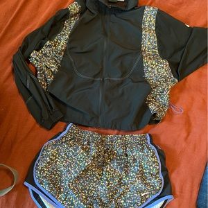 Matching Nike Dri Fit Jacket & Short Combo